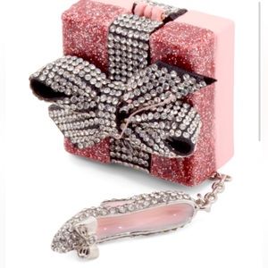 New Betsey Johnson Pearl Crystal Present Convertible Ornament Short  Necklace